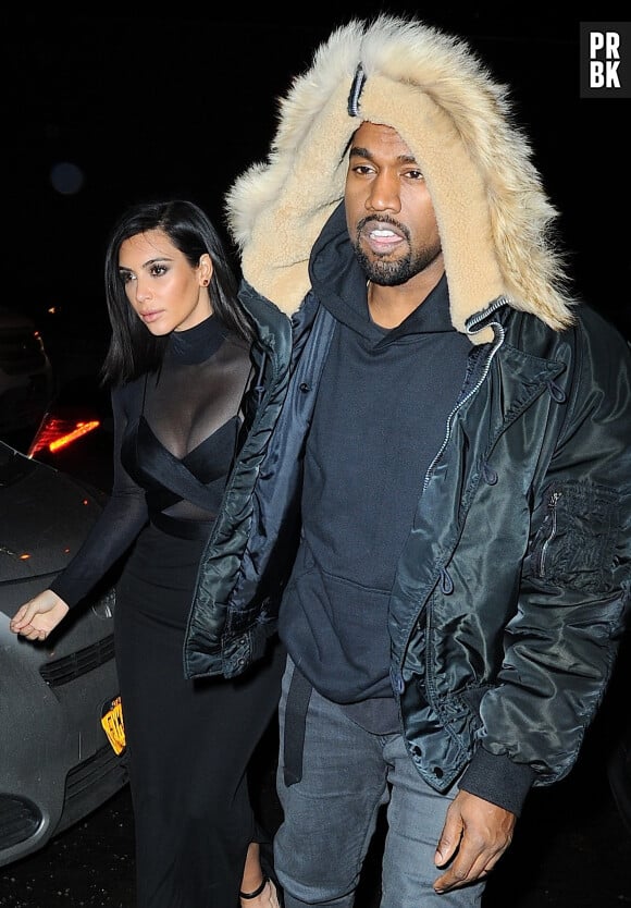 Kim Kardashian et Kim Kardashian à la Fashion Week de New York le 14 janvier 2015