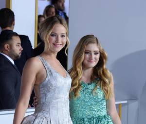 Willow Shields et Jennifer Lawrence à l'avant-première d'Hunger Games 3, le 17 novembre 2014 à Los Angeles