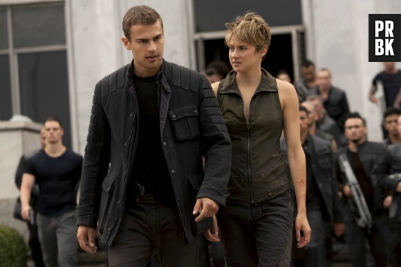 Divergente 2 : Quatre (Theo James) et Tris (Shailene Woodley) sur une photo