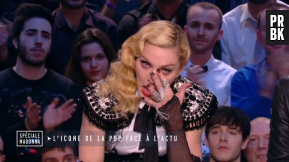 Madonna en larmes et émue dans le Grand Journal face à Luz ce lundi 2 mars