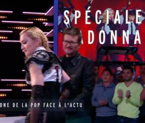 Madonna en larmes et &eacute;mue dans le Grand Journal face &agrave; Luz sur Canal+