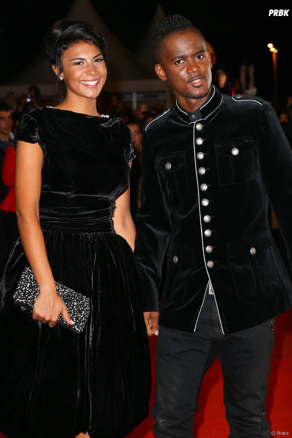  Black M et sa femme main dans la main aux NRJ Music Awards, le 13 d&amp;eacute;cembre 2014 &amp;agrave; Cannes 