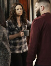 Scandal saison 4, épisode 15 : Katie Lowes (Quinn) sur une photo