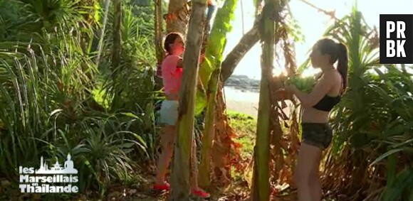 Les Marseillais en Thaïlande : Kim et Norma à la recherche de nourriture lors de l'épisode 16 diffusé le 20 mars 2015, sur W9