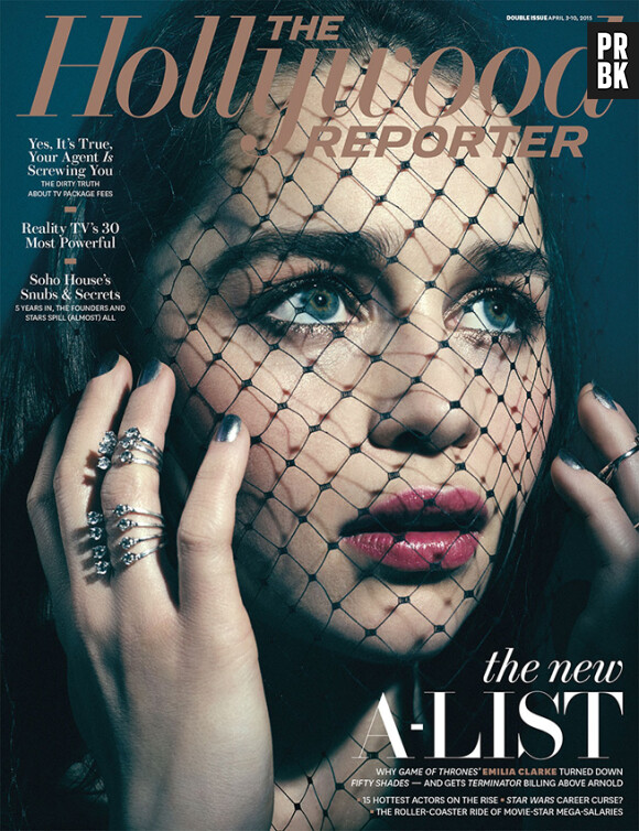 Emilia Clarke en couverture de The Hollywood Reporter en mars 2015