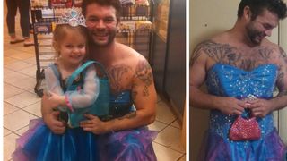 Trop cute : il se déguise en princesse pour accompagner sa nièce voir Cendrillon