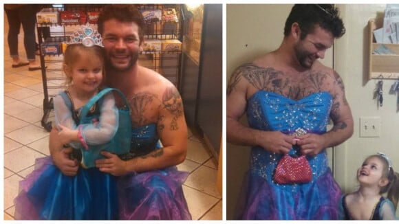 Trop cute : il se déguise en princesse pour accompagner sa nièce voir Cendrillon
