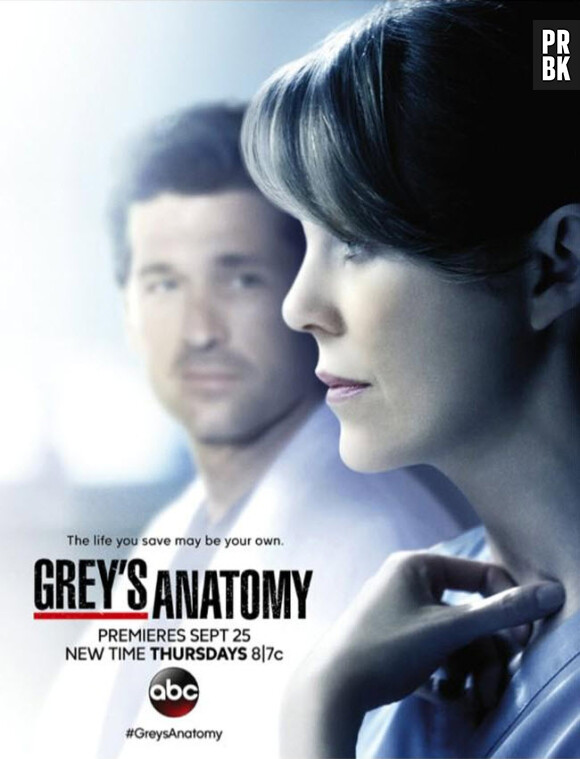Grey's Anatomy saison 11 : l'affiche avec Meredith et Derek