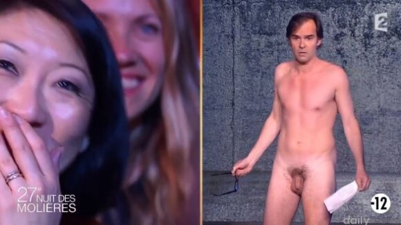 Molières 2015 : un comédien complètement nu pour interpeller la ministre de la Culture