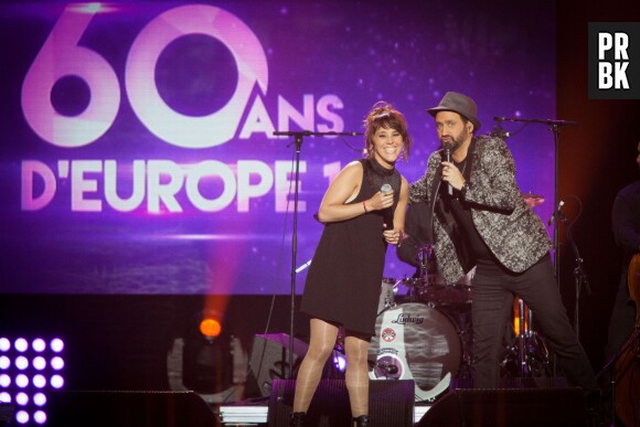 Zaz et Cyril Hanouna au concert des 60 ans d'Europe 1, le 21 mai 2015
