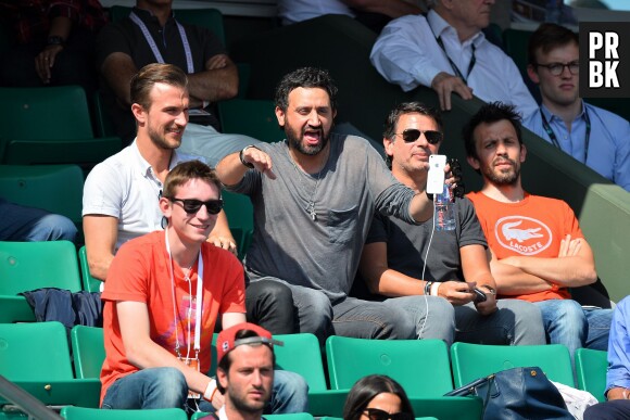 Cyril Hanouna s'amuse à Roland Garros, le 27 mai 2015