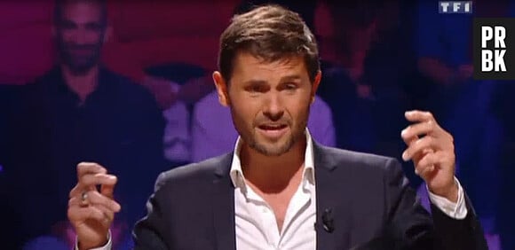 Christophe Beaugrand imite Kendji Girac dans Le Grand concours des animateurs, sur TF1, le 30 mai 2015