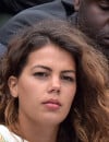 Noura, la compagne de Jo-Wilfried Tsonga durant les huitièmes de finale à Roland Garros le 31 mai 2015