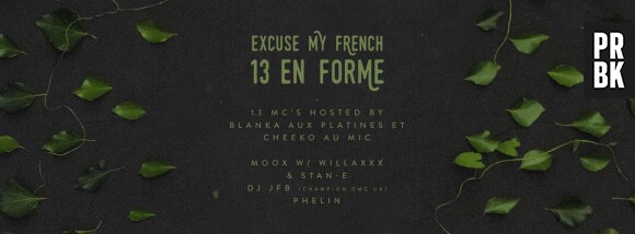 Excuse My French : Moox, Wilaxxx, JFB, Gael Faye, Yoshi... à la Bellevilloise le vendredi 3 juillet