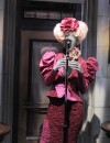 Hunger Games : le costume d'Effie lors de la Moisson du premier volet à l'exposition à New York