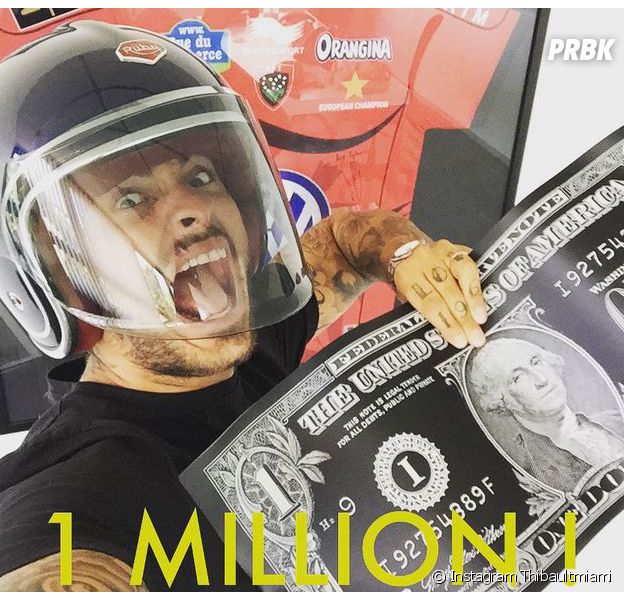 Thibault (Les Anges 7) fête son million sur Instagram, le 11 juillet 2015