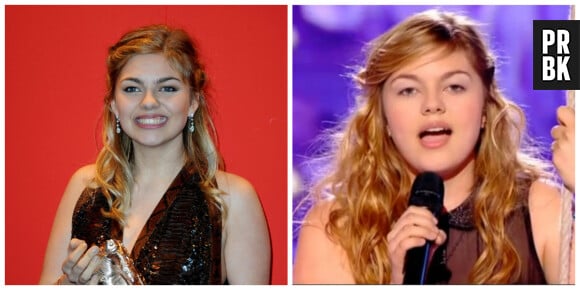 Louane : à gauche aux César 2015, à droite dans The Voice en 2013