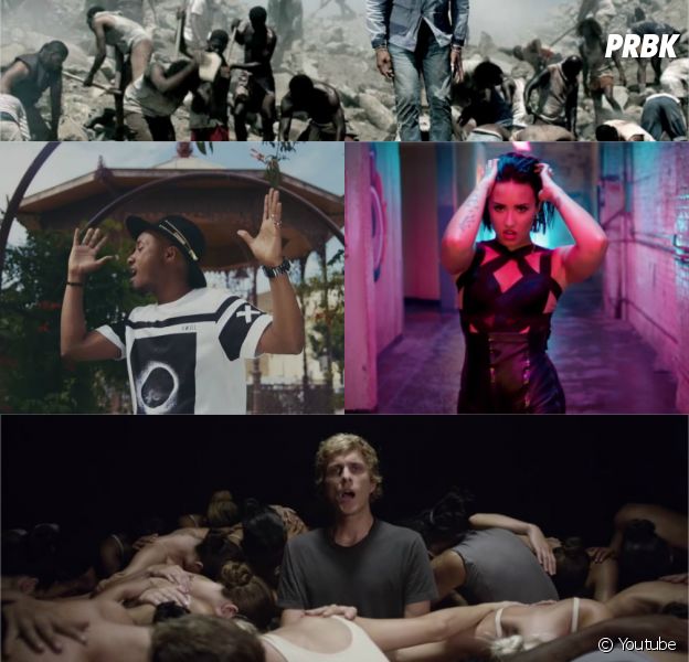 Pharrell Williams, Demi Lovato, Soprano, Awolnation et Major Lazer dans les meilleurs clips de la semaine sur Purebreak, juillet 2015