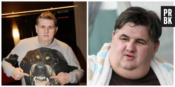 Pierre Ménès, en 2014 (à gauche) et en 2007 (à droite), a perdu "une trentaine de kilos"