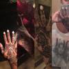 Ayen affiche son tatouage éphémère au henné sur Instagram
