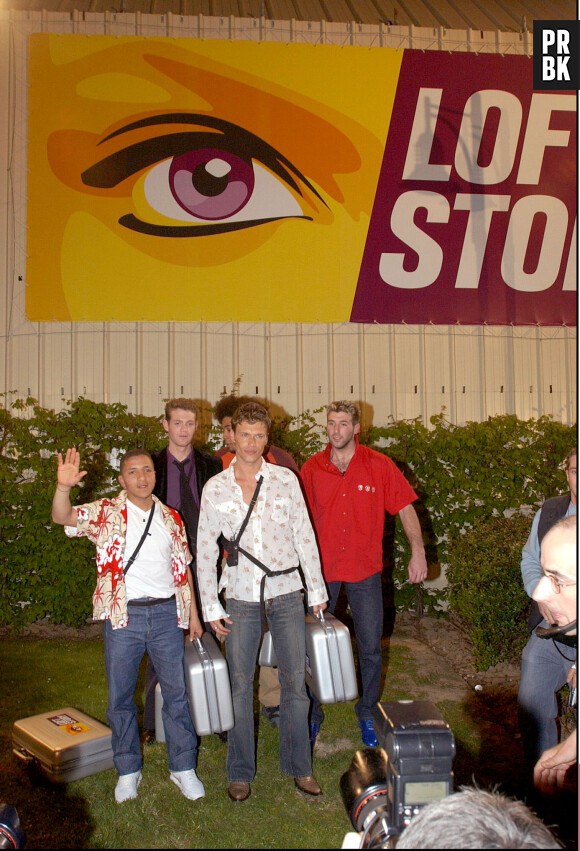 Félicien Taris à son arrivée dans Loft Story 2, le 11 avril 2002