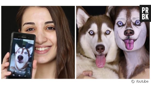 Une YouTubeuse se maquille pour ressembler à son chien