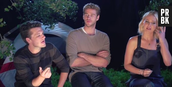 Jennifer Lawrence, Liam Hemsworth et Josh Hutcherson en interview pour MTV News