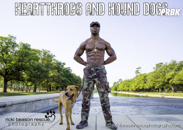 Un militaire retiré sexy et un chien à adopter