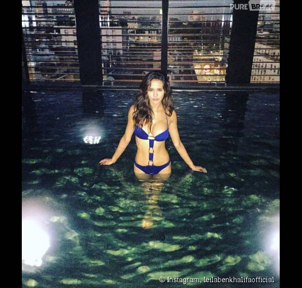 Leila Ben Khalifa torride en trikini sur Instagram, le 8 novembre 2015
