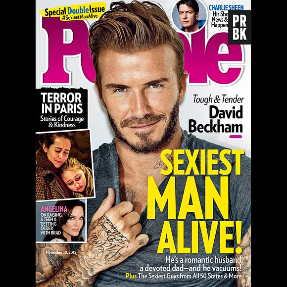 David Beckham homme le plus sexy du monde en 2015 selon People