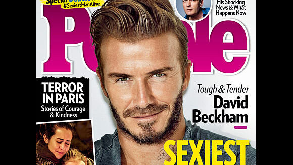David Beckham sacré homme le plus sexy de 2015 : "Ma mère va être contente"