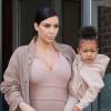Kim Kardashian et sa fille North en septembre 2015 à New York