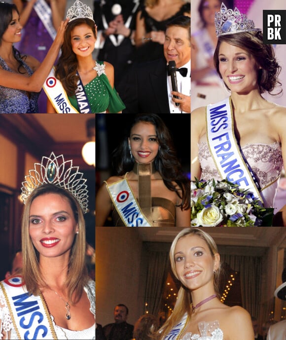 Miss France : Laury Thilleman, Malika Ménard, Alexandra Rosenfeld, Flora Coquerel et Sylvie Tellier en photos l'année de leur élection