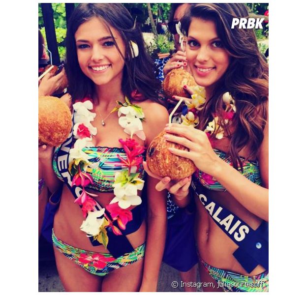 Iris Mittenaere (Miss France 2015) et Julia Courtès (Miss Provence) sexy sur Instagram