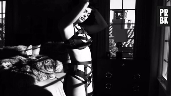 Kylie Jenner sexy pour une vidéo postée sur son application le 4 janvier 2016