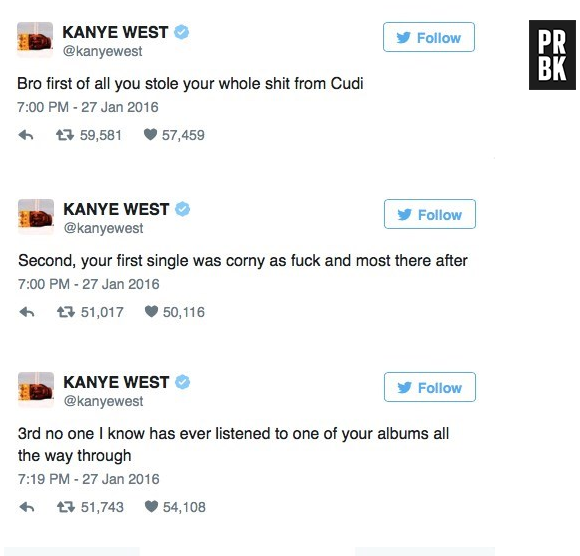 Kanye West VS Wiz Khalifa : clash sur Twitter, le 27 janvier 2016