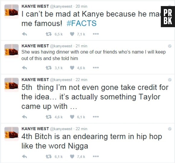 Kanye West explique ses propos sur Taylor Swift après le badbuzz de la chanson Famous