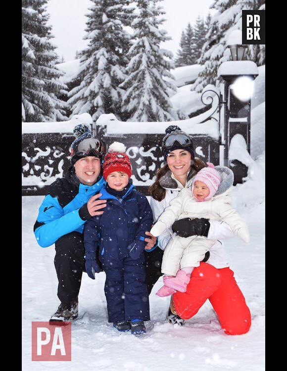 Kate Middleton, Prince William, Prince George et Princesse Charlotte en vacances au ski