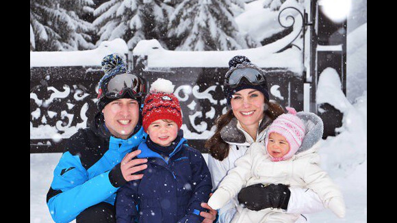 Prince George et Princesse Charlotte adorables sur de nouvelles photos de famille au ski