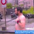 Cyril Hanouna se douche sous la pluie en direct dans TPMP le 30 mai 2016