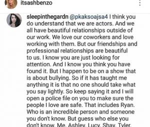 Troian Bellisario prend la défense du chéri d'Ashley Benson sur Instagram