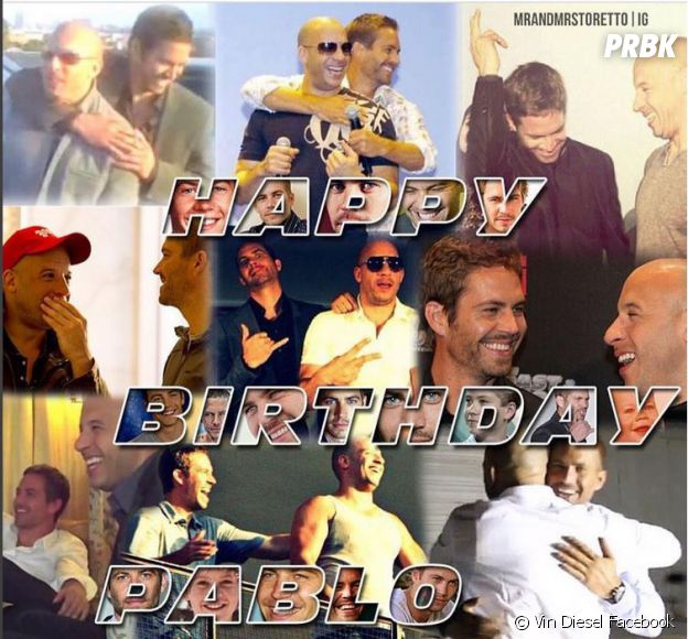 Les hommages à Paul Walker postés par Vin Diesel le jour de son anniversaire.