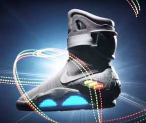 Les vraies Nike Air Mag de Michael J. Fox (Marty McFly dans Retour vers le futur).