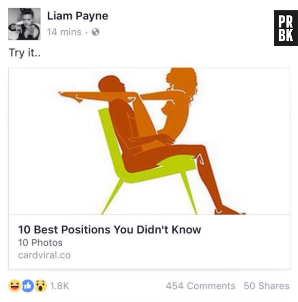 Quelques semaines après Cheryl Cole, Liam Payne se fait pirater son compte Facebook !