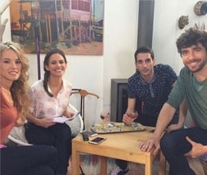 Clem saison 7 : Elodie Fontan, Lucie Lucas, Kevin Larbi et Agustin Galiana sur le tournage