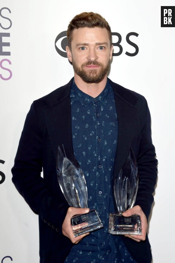 Justin Timberlake aux People's Choice Awards 2017 le 18 janvier