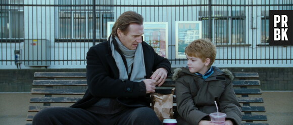 Love Actually : Liam Neeson et Thomas Brodie-Sangster dans le film
