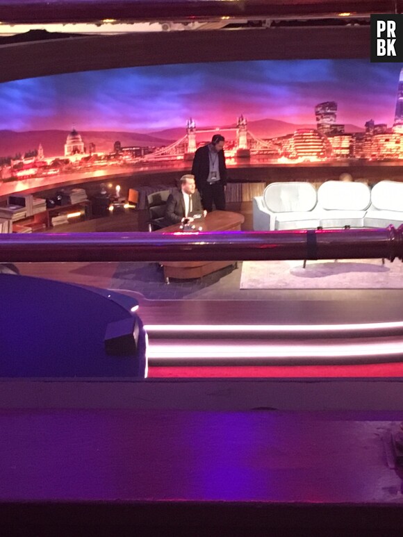 James Corden sur le plateau du The Late Late Show à Londres
