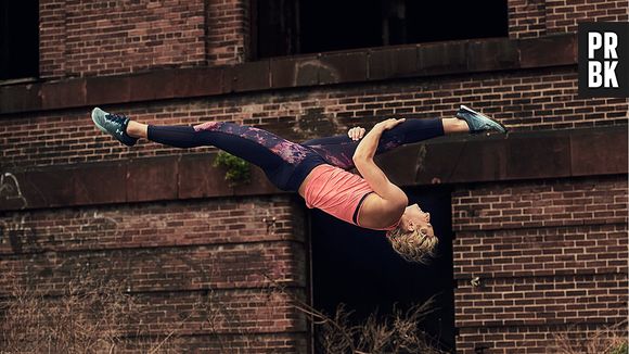 Jessie Graff pour la campagne "Unlike Any" d'Under Armour.