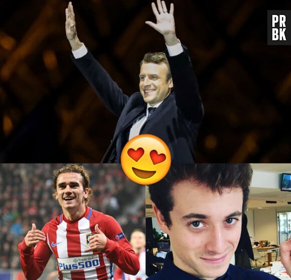 Antoine Griezmann et Hugo Clément battus au top 100 des mecs à adopter... par Emmanuel Macron !